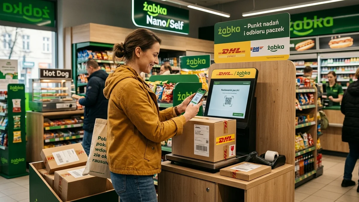 Nadanie paczki DHL w Żabce: instrukcja krok po kroku