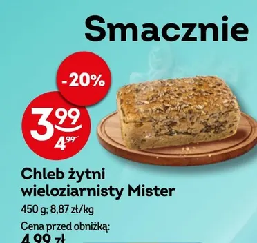 Chleb żytni wieloziarnisty Mister