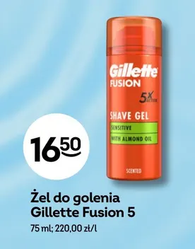 Żel do golenia Fusion 5 Sensitive with almond oil scented